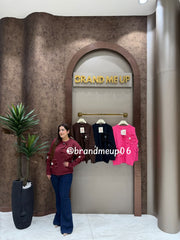 WOOLEN 3D PEARL FLOWER SWEATER (IMP-703)