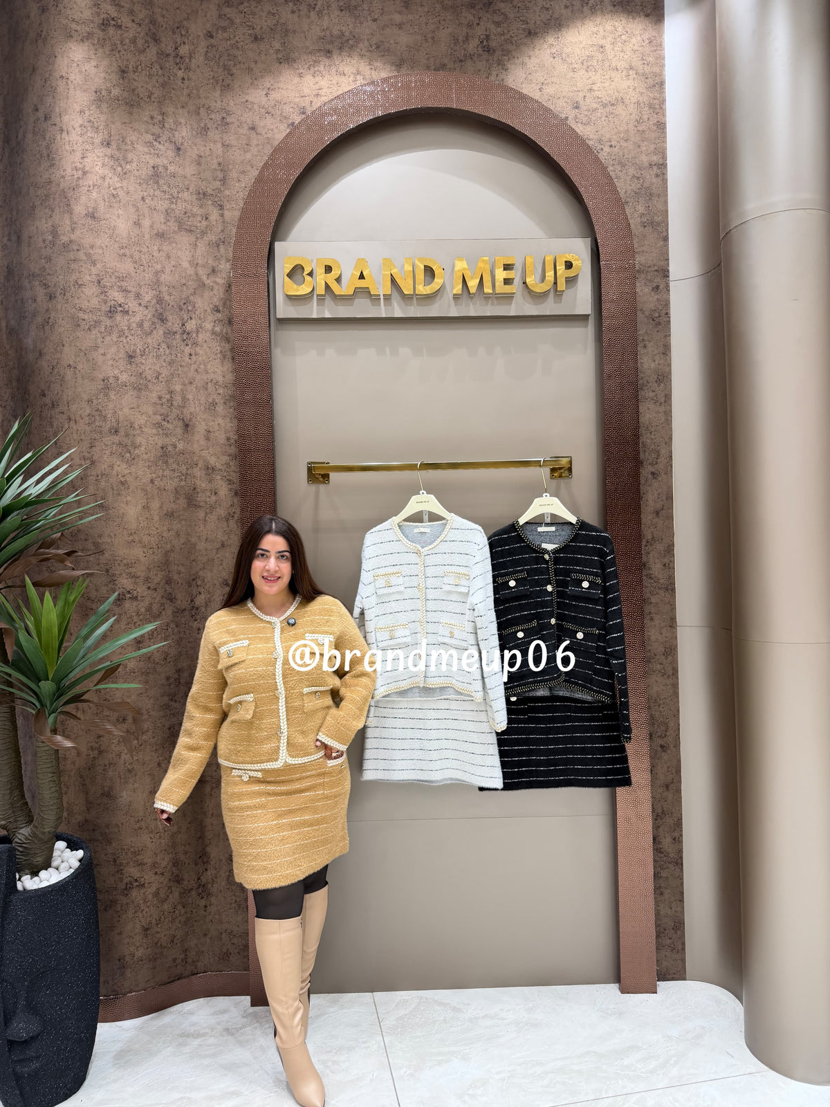 WOOLEN LINE SKIRT SET (CODE-907)