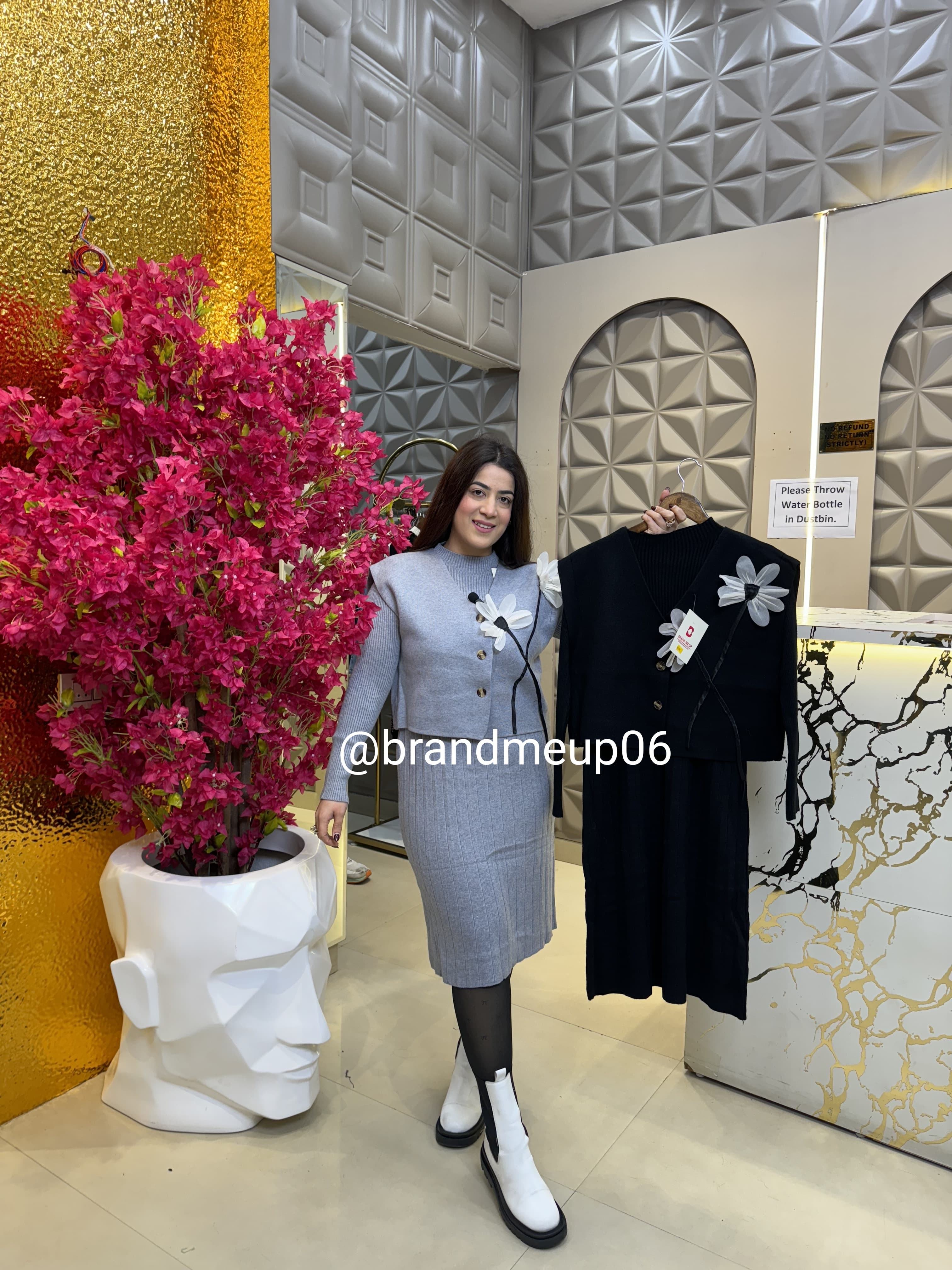 Woolen 2pcs Dress (IMP-320)