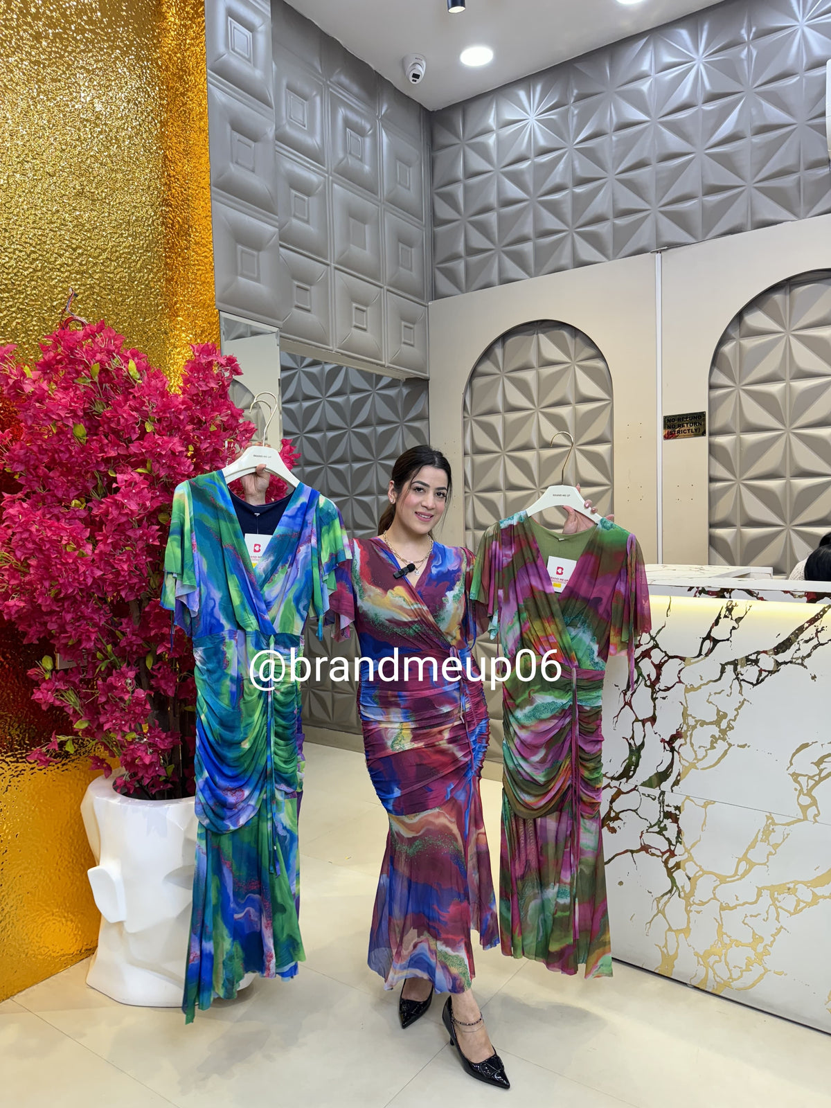 Powernet  Printed Dress (DRESS-294)
