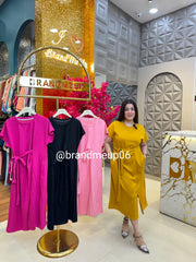 Imported Dress With Pocket (PRM-297)