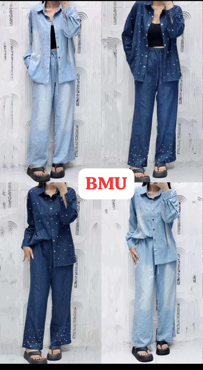 DENIM CORD WITH RHINESTONE (PRM-706)