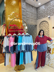 Full Sleeves Imported Cord With Denim (PRM-687)