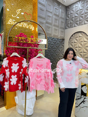 3D Flower Woolen Sweater (IMP-268)