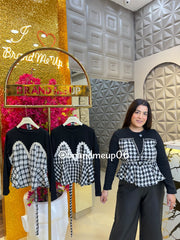 Tweed Top With Belt (IMP-462)