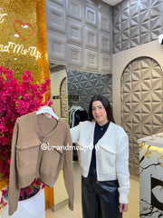 Zipper Plain Cardigan (IMP-300)