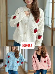 CUTE SMALL STRAWBERRY CARDIGAN (IMP-593)