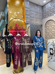 Woolen Party Cord With Sequence Work (IMP-233)