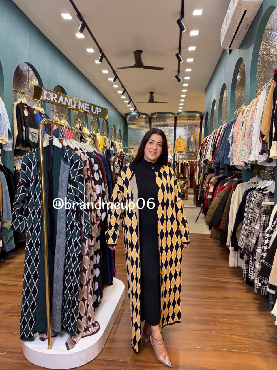 WOOLEN LONG DRESS WITH SHRUG AND BELT (IMP-614)