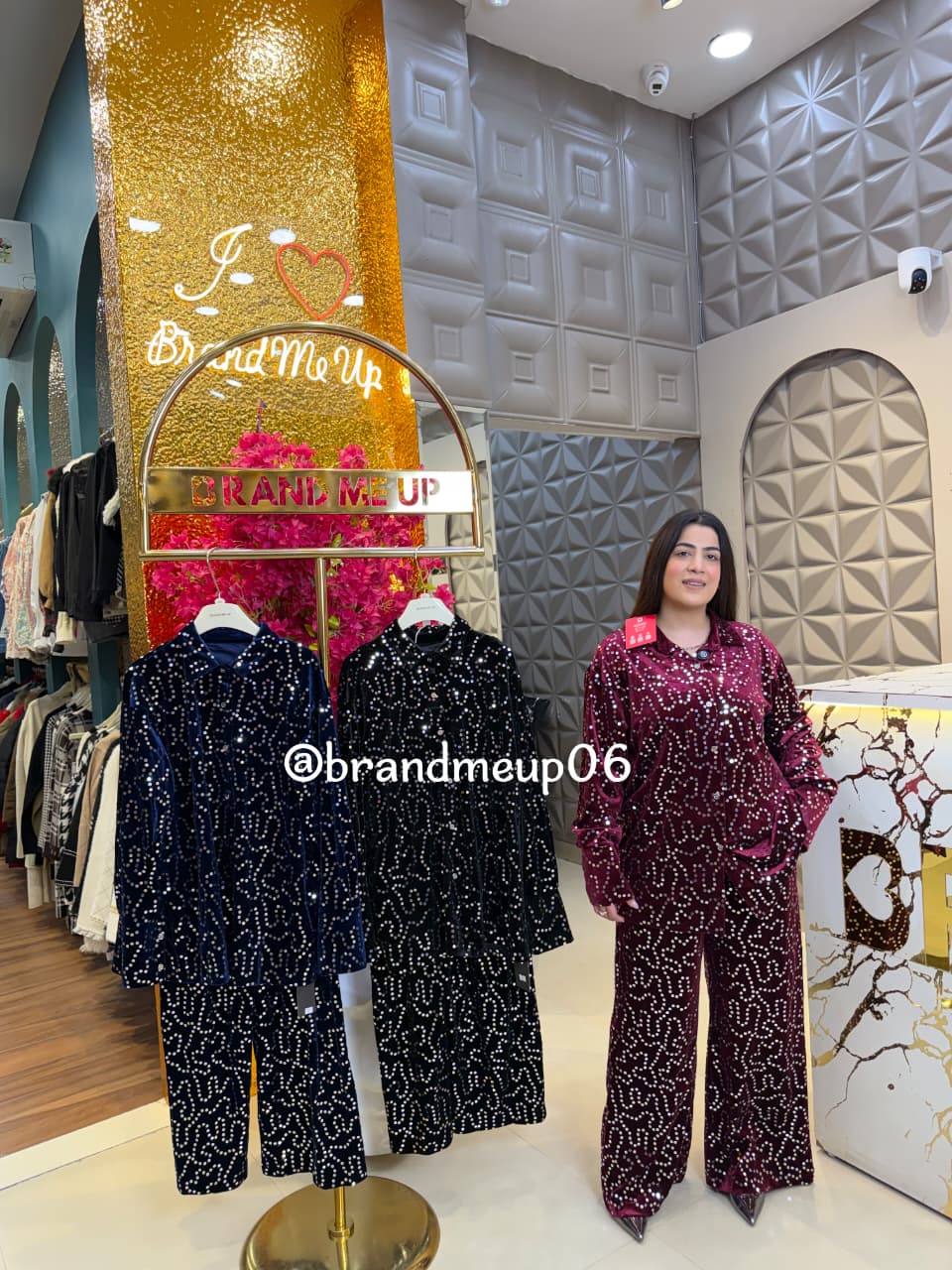 Velvet Sequence Cord Set (IMP-236)