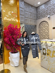 WOOLEN DRESS WITH BUTTON (IMP-644)