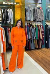 WOOLEN ZIPPER CORD SET (IMP-508)