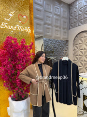 Woolen Coat with Belt (IMP-441)