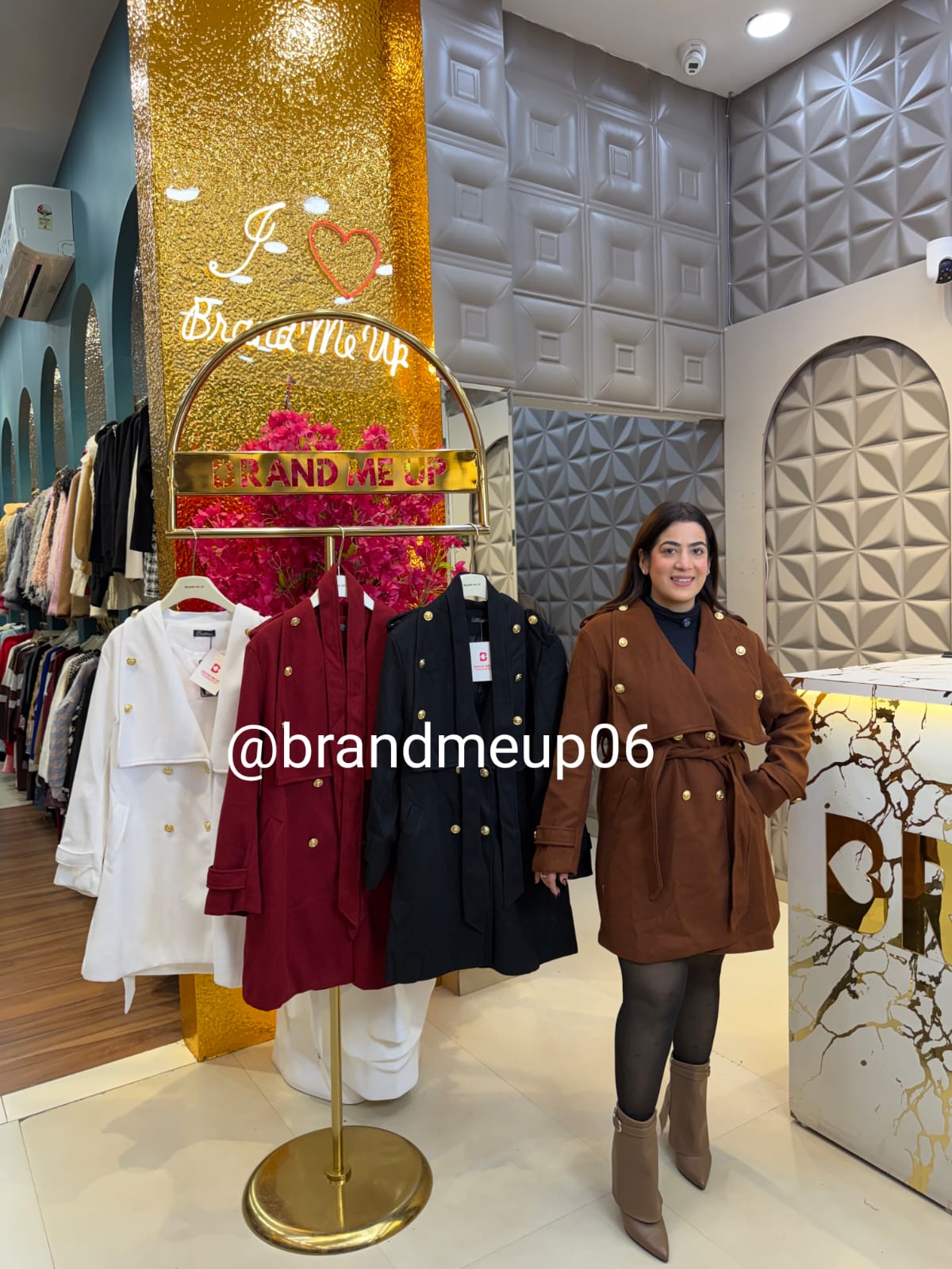 Woolen coat with belt (IMP-388)