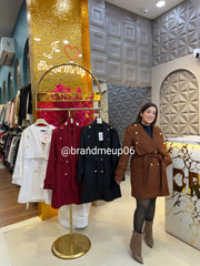 Woolen coat with belt (IMP-388)