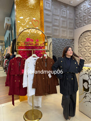 Woolen coat with belt (IMP-388)