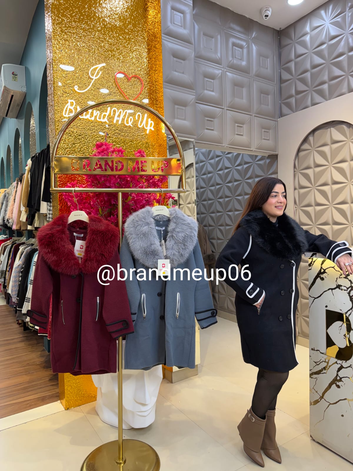 Overcoat With Detachable Fur (IMP-406)