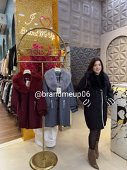 Overcoat With Detachable Fur (IMP-406)