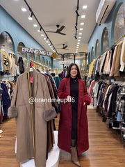 Overcoat With Fur On sleeves (IMP-442)