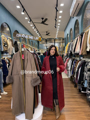 Overcoat With Fur On sleeves (IMP-442)