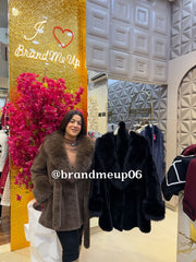 Fur Coat With Belt (FUR-1)