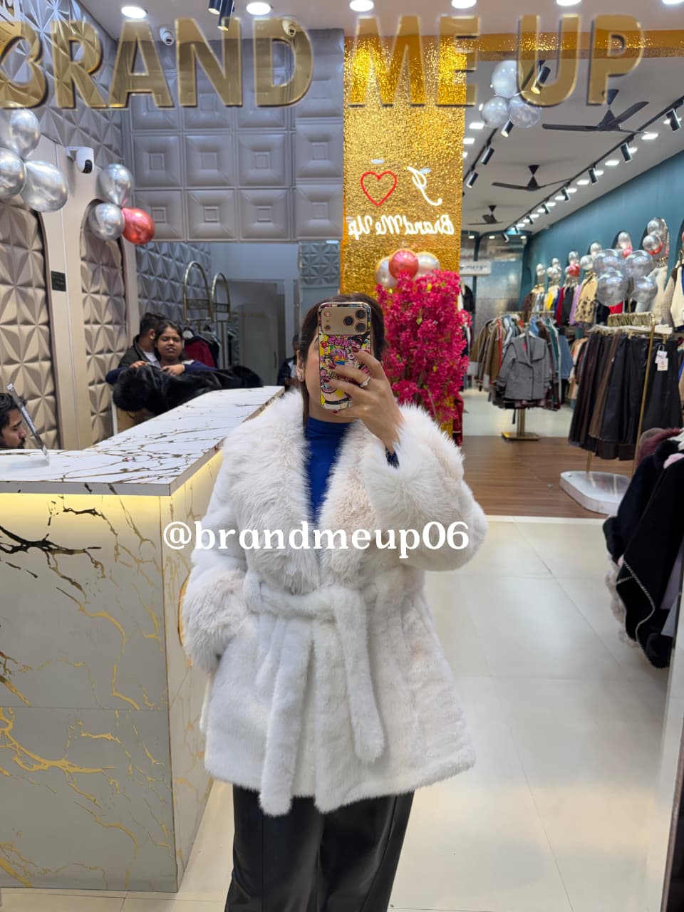 Fur Coat With Belt (FUR-1)