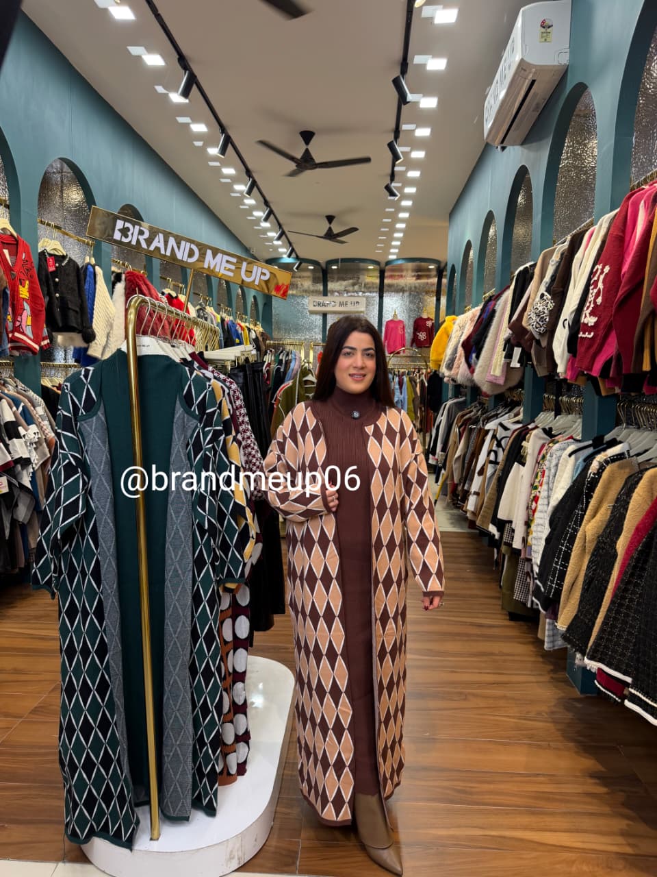 WOOLEN LONG DRESS WITH SHRUG AND BELT (IMP-614)