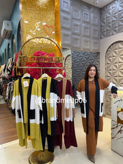 WOOLEN CORD DOUBLE SHADE SHRUG (IMP-725)