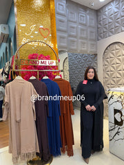 WOOLEN CORD WITH DESIGNER SHRUG (IMP-727)