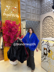 FUR PONCHU WITH FRONT HOOK (IMP-722)