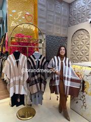 WOOLEN DRESS WITH DESIGNER SHAWL (IMP-654)