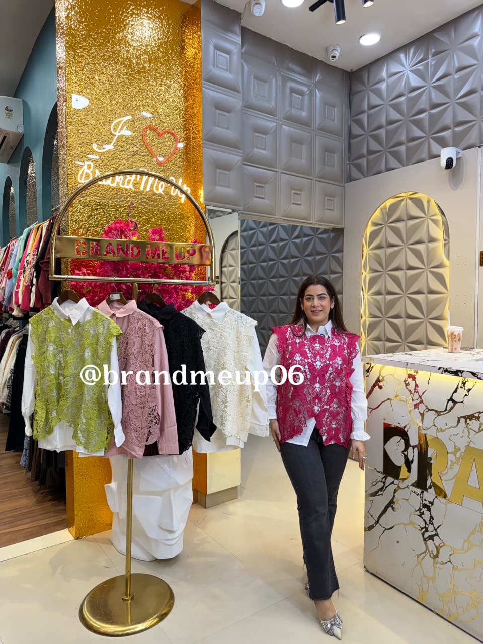 Shirt With Crochet Top (PRM-357)