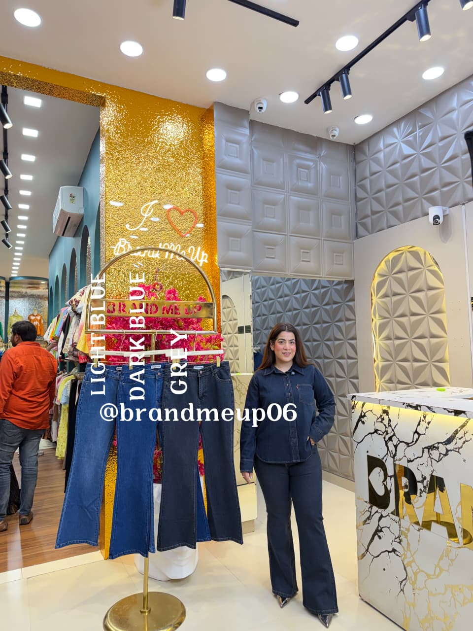 FIT AND FLARE DENIM JEANS (PRM-860) (CODE-2642)