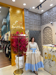 'SLAY' COTTON DRESS WITH BELT (PRM-879)