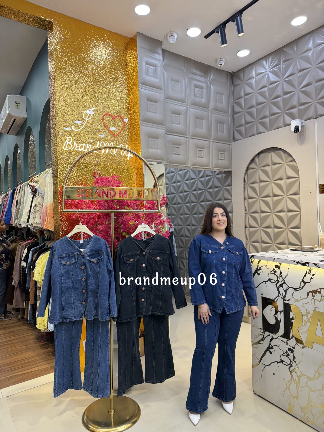 'FAME' DENIM 2PCS CORD (PRM-876)