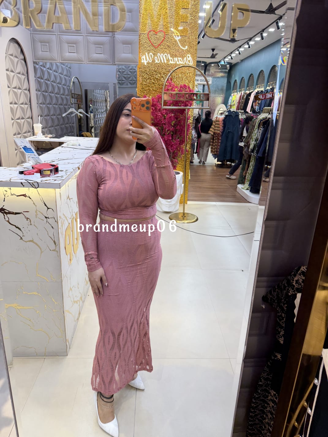 LACE FABRIC SKIRT SET (DRESS-354)