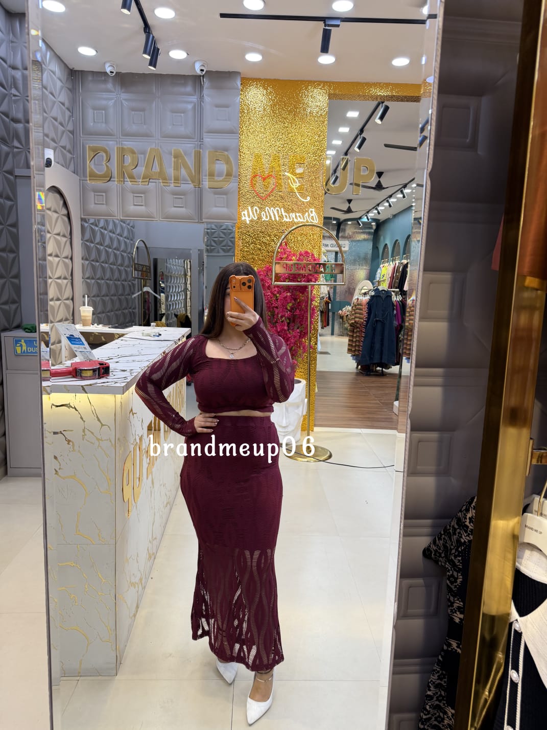 LACE FABRIC SKIRT SET (DRESS-354)