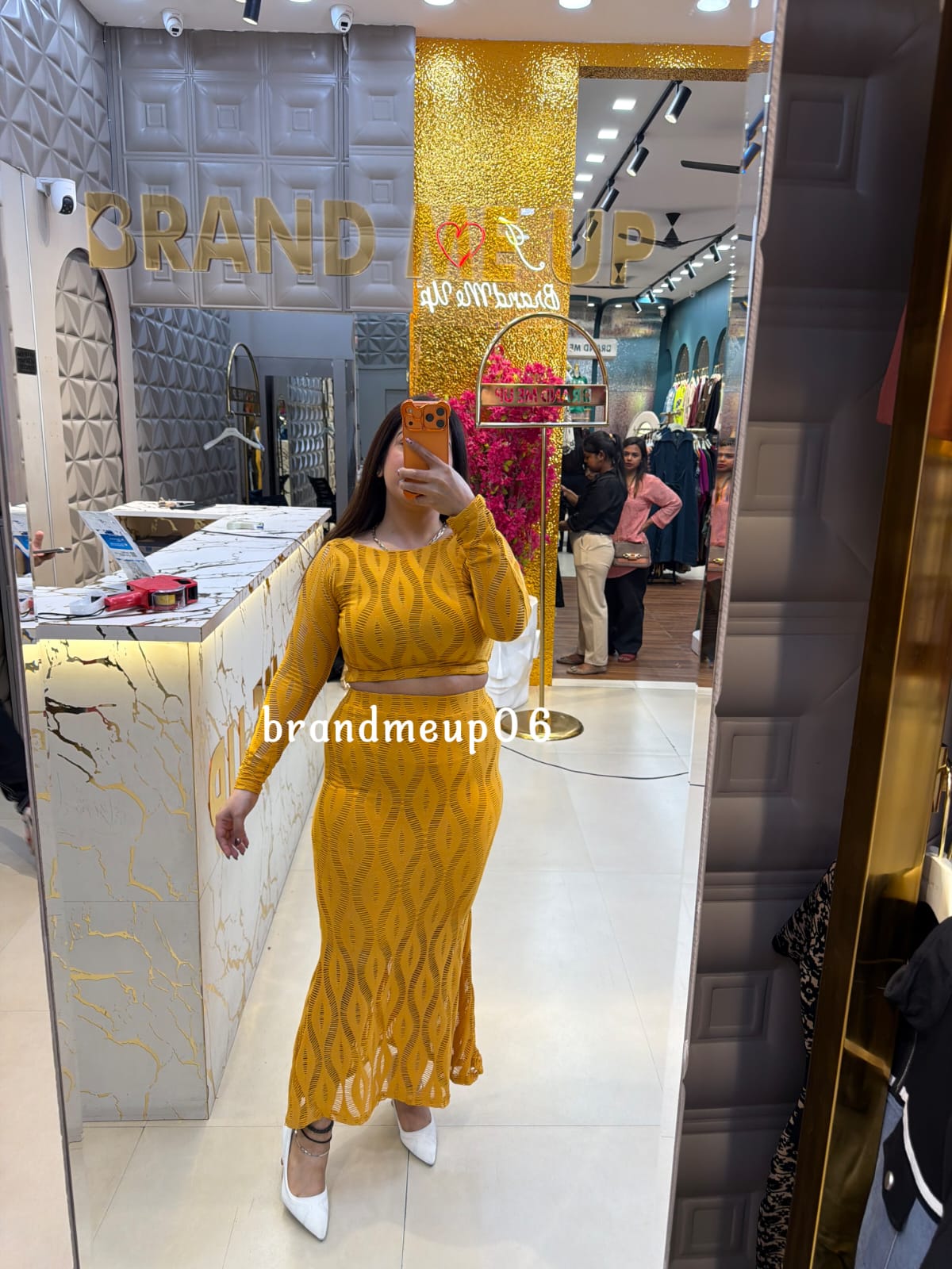LACE FABRIC SKIRT SET (DRESS-354)