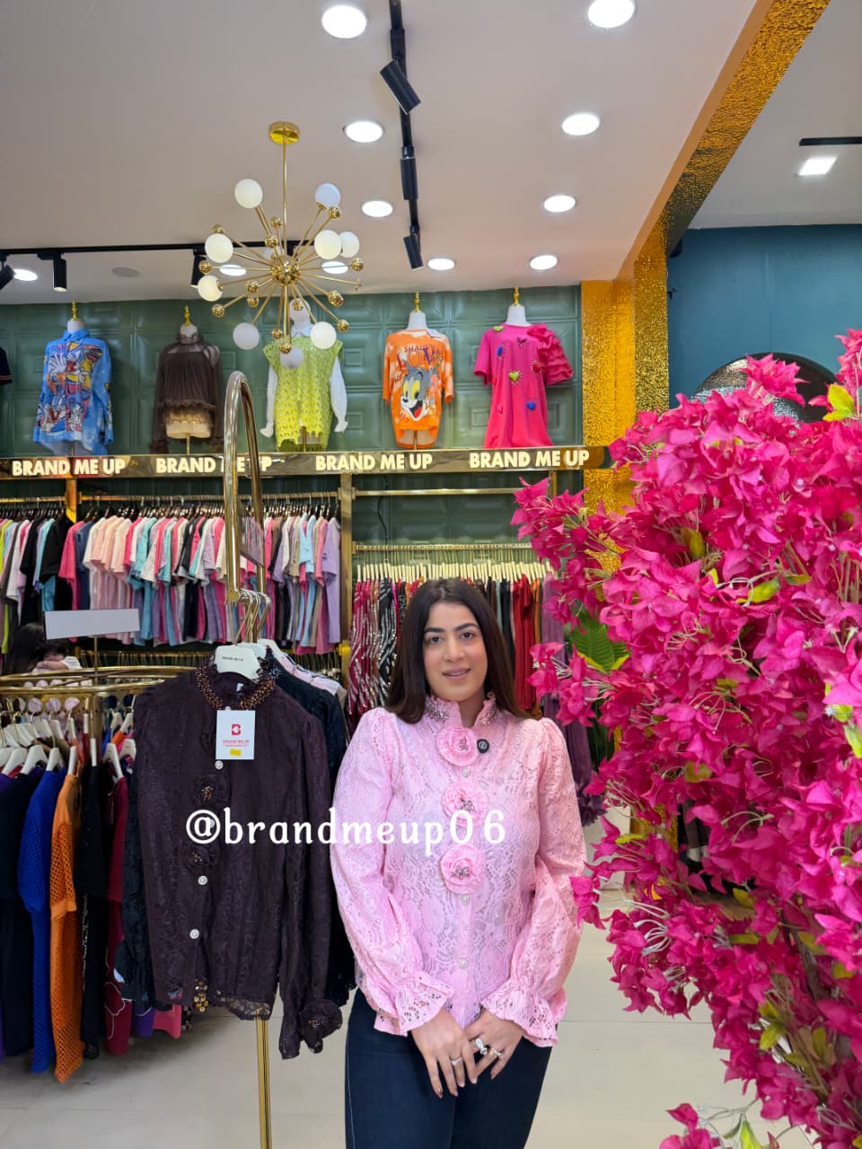 'LIVA' ROSE LACE TOP (CODE 2165) (PRM-930)