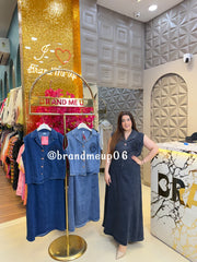 ‘LUMA’ 2PCS DENIM SKIRT SET (PRM-867)
