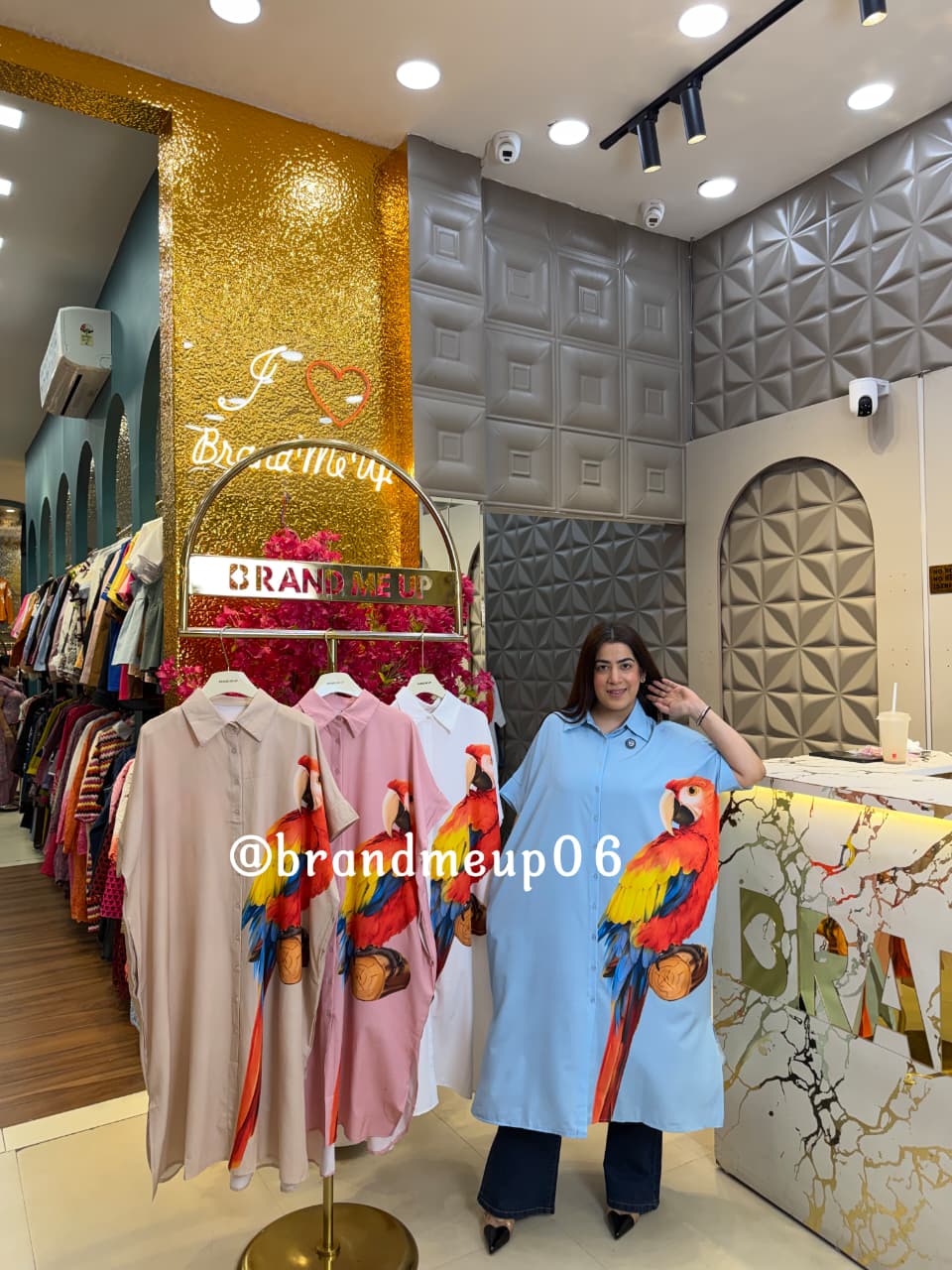 PARROT LONG DRESS (DRESS-349)