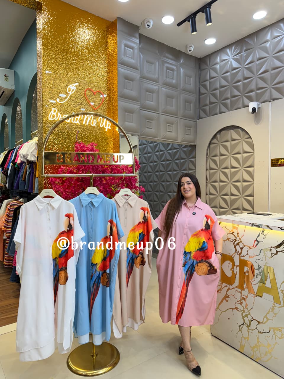 PARROT LONG DRESS (DRESS-349)