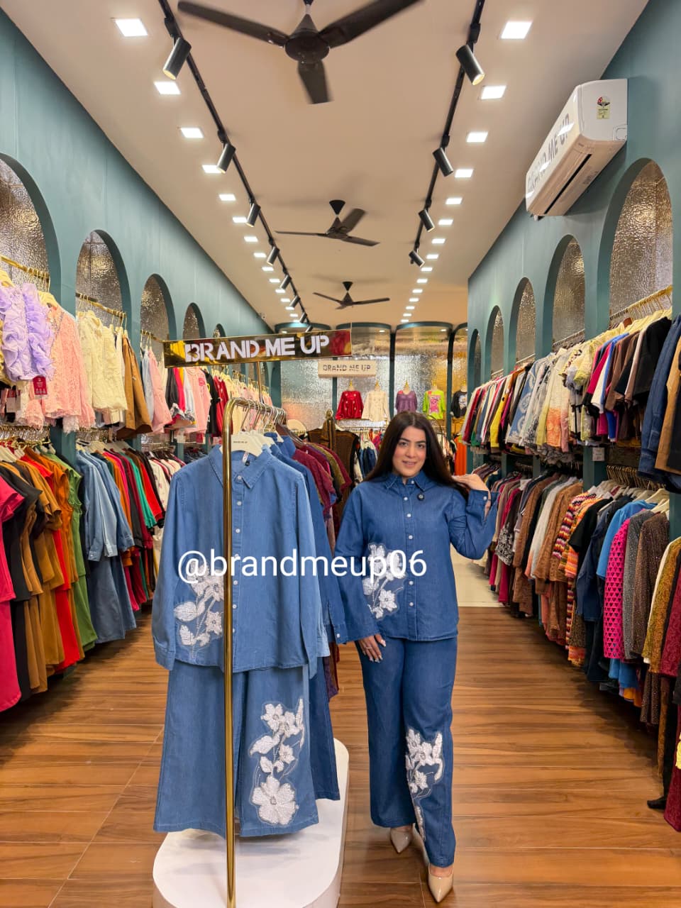 ‘CHICABOO’ 2PCS DENIM CORD SET (SKU-22)