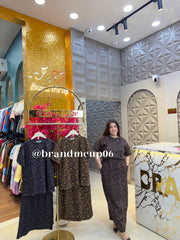 ‘ROAR’ 2PCS CHEETAH SKIRT SET WITH STONE (SKU-130) (CODE-9519)