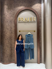 ‘GLOWLINE’ 2PCS DENIM CORD SET (SKU-51) (CODE-2511)