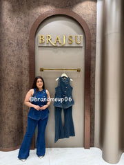 ‘KIN’ 2PCS DENIM CORD SET (SKU-199) (CODE-2731)