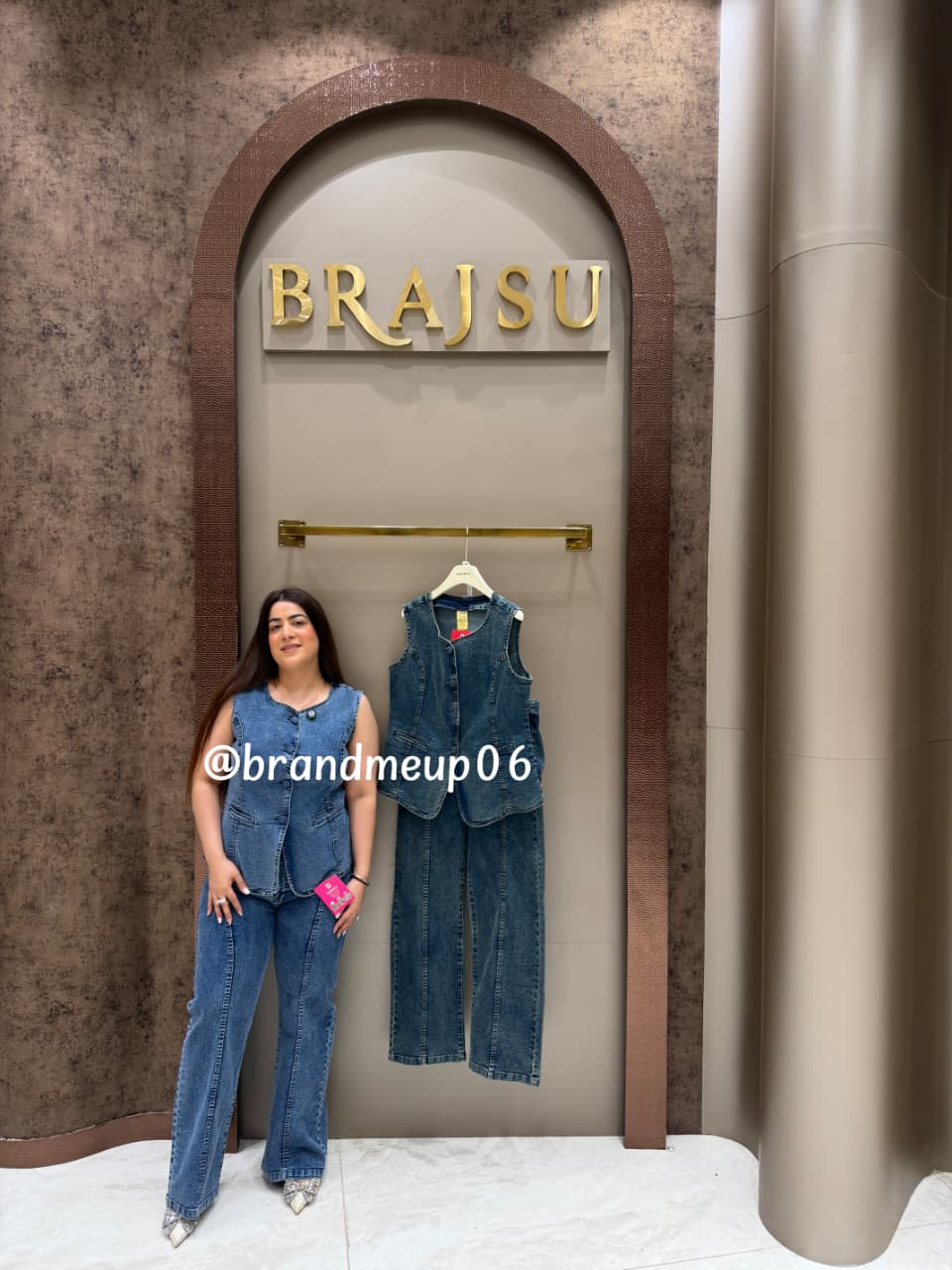 ‘OPAL’ 2PCS DENIM CORD SET (SKU-176) (CODE-2214)
