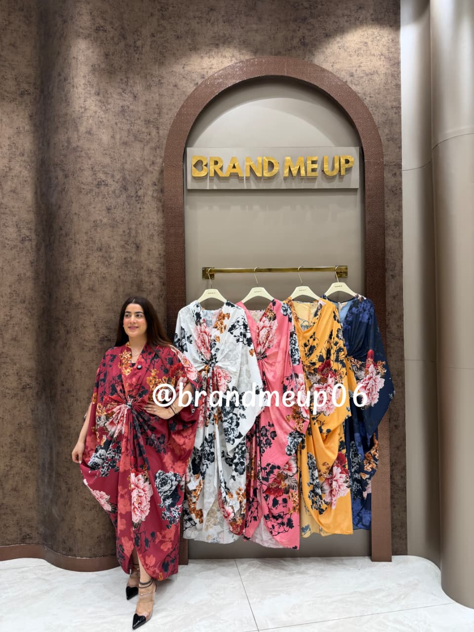 Printed Kaftan Dress (DRESS-332)