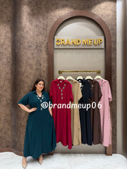‘BEAT’ LONG MAXI DRESS WITH POCKET (SKU-290)