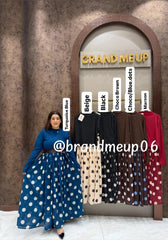 ‘RAW’ 3PCS POLKA SKIRT SET(SKU-305)